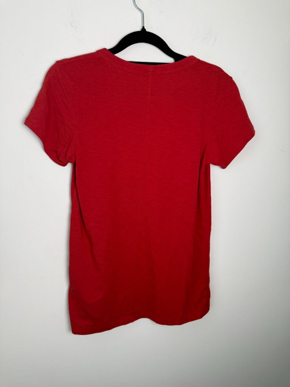 Rag & Bone The Slub Pima Cotton T-Shirt Ruby Red Size XS Casual Basic Capsule - Picture 11 of 13